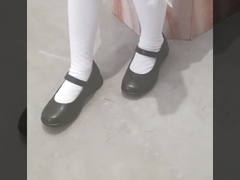 Σχολικά παπούτσια δέρματος τ-φραγμών κοριτσιών για πολύ καιρό όλες, 13 μικρός-7 μεγάλα