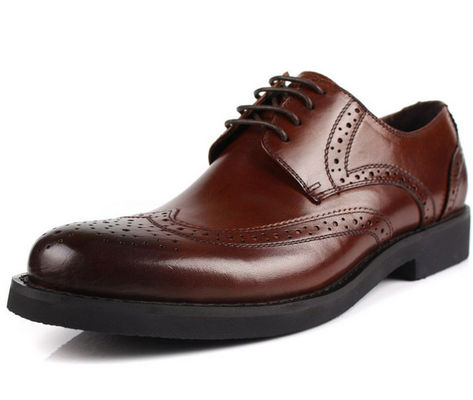 Europe Design Άνδρες Brogue παπούτσια Στυλ μπότες Full Grain δέρμα Άνδρες φόρεμα παπούτσια