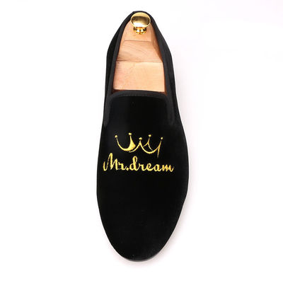 Κόκκινο κάτω ανδρικά βελούδινη Loafers Ρούμπα εξωτερική σόλα χρώμα προσαρμοσμένο για τις επιχειρήσεις