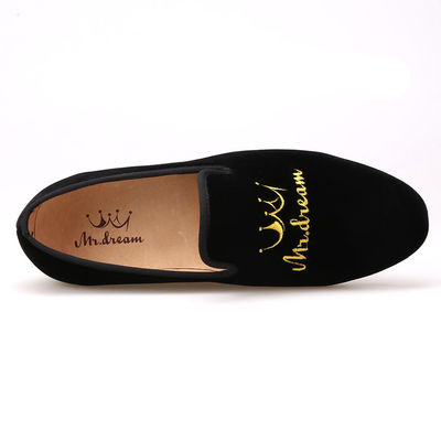 Κόκκινο κάτω ανδρικά βελούδινη Loafers Ρούμπα εξωτερική σόλα χρώμα προσαρμοσμένο για τις επιχειρήσεις