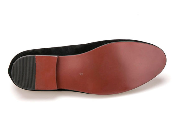 Κάνσουαλ Παντόφλες Άνδρες Βαλβούτ Loafers με Custom Σκελετό Έμβορυγμα Διακόσμηση