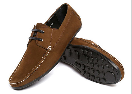 Μοντέλα Φλατς Άνδρες Δερμάτινα Loafers πολυτελή χειροποίητα παπούτσια Suede