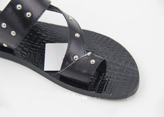 Άνδρες Πραγματικά δερμάτινα Flip Flops Summer Sandals Sandals Παντόφλες