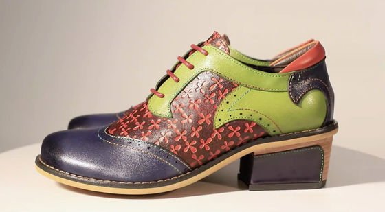 Χειροποίητο Brogue Oxford παπούτσια Γυναίκες Δαντέλα μέχρι φόρεμα παπούτσια 36-42 μέγεθος