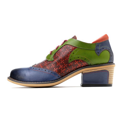 Χειροποίητο Brogue Oxford παπούτσια Γυναίκες Δαντέλα μέχρι φόρεμα παπούτσια 36-42 μέγεθος