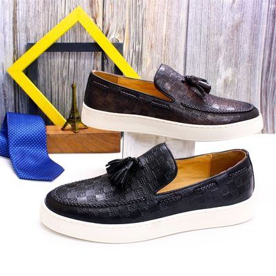 Δερμάτινο Casual Mens Slip On Sneakers παπούτσια 1,2kg 40-45 μέγεθος