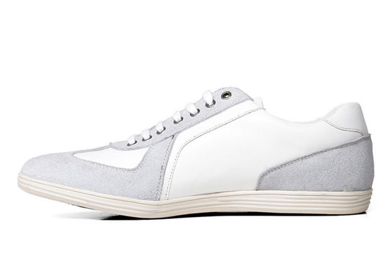 OEM Άνδρες Casual παπούτσια Suede δέρμα Άνδρες λευκά επίπεδα παπούτσια