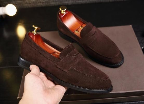 Κρασιτεχνικά Suede Cortex Classic Mens Leather Loafers / Mens Casual Suede Loafers