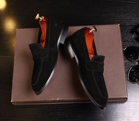 Κρασιτεχνικά Suede Cortex Classic Mens Leather Loafers / Mens Casual Suede Loafers