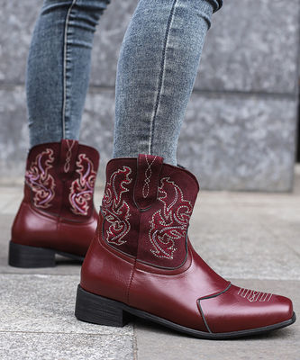 Γυναικεία δερμάτινες Western Cowboy Boots με εξαιρετικές επιδόσεις