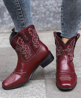Γυναικεία δερμάτινες Western Cowboy Boots με εξαιρετικές επιδόσεις