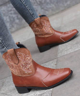 Γυναικεία δερμάτινες Western Cowboy Boots με εξαιρετικές επιδόσεις