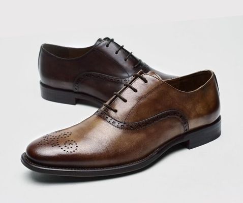 Δαχτυλίδια Up Men Brogue παπούτσια χαμηλή πολυτέλεια τακούνια φόρεμα παπούτσια με μέγεθος 37 - 48