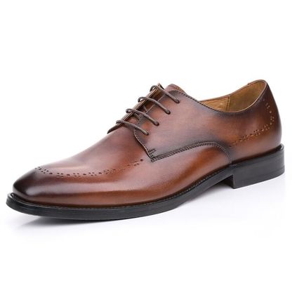 Στρογγυλό δάχτυλο Άνδρες Δερμάτινα Loafers Κράνος Στυλ Οξφόρδης Slip On Flats παπούτσια για το πάρτι