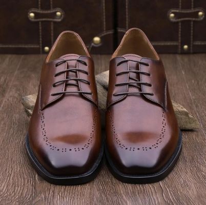 Στρογγυλό δάχτυλο Άνδρες Δερμάτινα Loafers Κράνος Στυλ Οξφόρδης Slip On Flats παπούτσια για το πάρτι