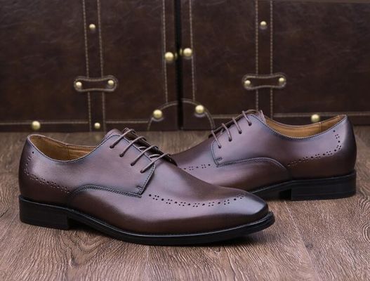 Στρογγυλό δάχτυλο Άνδρες Δερμάτινα Loafers Κράνος Στυλ Οξφόρδης Slip On Flats παπούτσια για το πάρτι