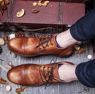 OEM Mens Casual Lace Up παπούτσια άνετα αναπνευστικά επίπεδα παπούτσια οδήγησης
