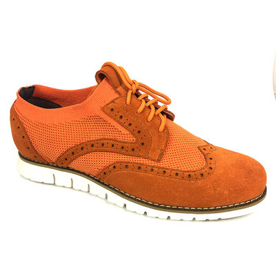 Flyknit Suede ανδρικά δερμάτινα παπούτσια casual, ψυχαγωγία πλεκτά καμβά παπούτσια
