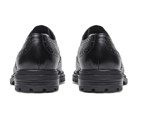 Brogues Casual Mens δερμάτινο φόρεμα παπούτσια αναπνεύσιμα γραφείο αστυνομία Loafer