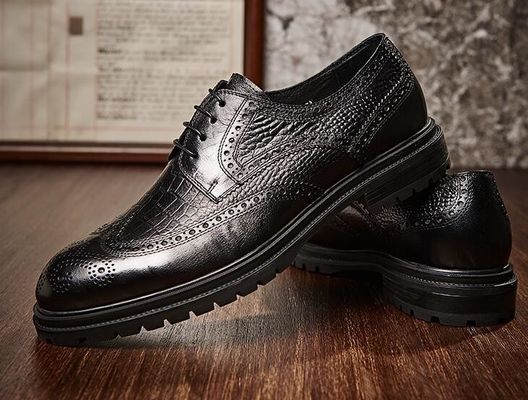 Brogues Casual Mens δερμάτινο φόρεμα παπούτσια αναπνεύσιμα γραφείο αστυνομία Loafer