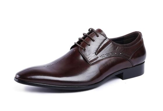 Ετικέτα Wingtip Oxford Luxury Mens δερμάτινα παπούτσια, σκαλισμένα γνήσια δερμάτινα παπούτσια