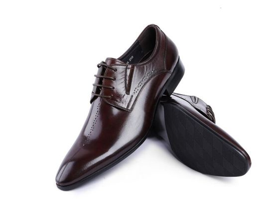 Ετικέτα Wingtip Oxford Luxury Mens δερμάτινα παπούτσια, σκαλισμένα γνήσια δερμάτινα παπούτσια