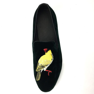 άνετα ανδρικά βελούδο Loafers Wear ανθεκτικό μαύρο δερμάτινο Loafers