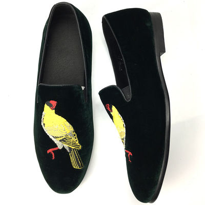 άνετα ανδρικά βελούδο Loafers Wear ανθεκτικό μαύρο δερμάτινο Loafers