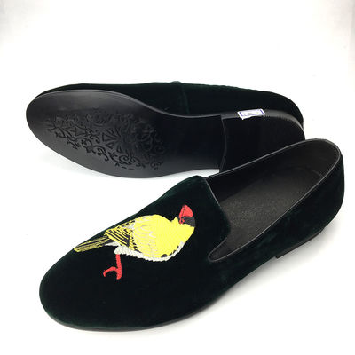 άνετα ανδρικά βελούδο Loafers Wear ανθεκτικό μαύρο δερμάτινο Loafers