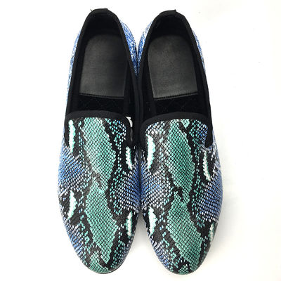 Έλεγκτο σχεδιασμό Snakeskin Mens Loafers Wear ανθεκτικό Mens δερμάτινα παπούτσια οδήγησης