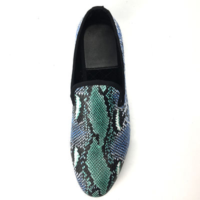 Έλεγκτο σχεδιασμό Snakeskin Mens Loafers Wear ανθεκτικό Mens δερμάτινα παπούτσια οδήγησης