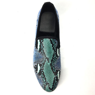Έλεγκτο σχεδιασμό Snakeskin Mens Loafers Wear ανθεκτικό Mens δερμάτινα παπούτσια οδήγησης