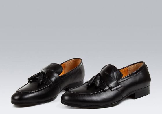 Αληθινά παπούτσια από ζουζούνια Tassel Loafers ανδρικά παπούτσια / παπούτσια από δέρμα ζουζούνια ODM