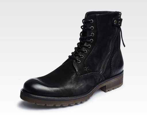 Δαχτυλόχαρτο ανδρικές μπότες αστραγάλων Wear ανθεκτικές Casual ανδρικές δερμάτινες μπότες καουμπόι