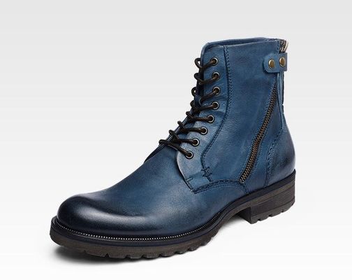 Δαχτυλόχαρτο ανδρικές μπότες αστραγάλων Wear ανθεκτικές Casual ανδρικές δερμάτινες μπότες καουμπόι