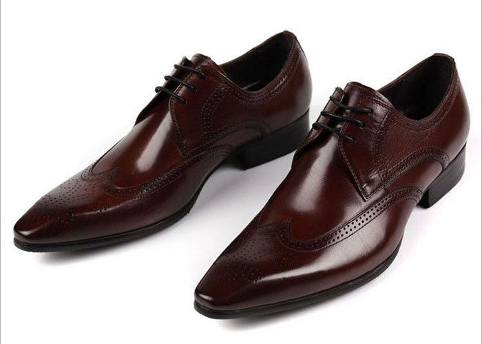 OEM Custom Classic Men Brogue Shoes Μαύρο / Καφέ Καφέ Κολυμμένα Φλωρά Αξφόρδη παπούτσια